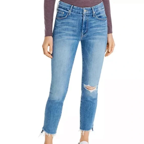 MOTHER Jeans in The Looker ankle fray step hem - Picture 3 of 3